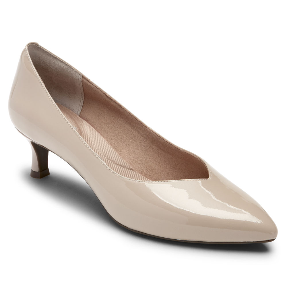 Rockport Womens Heels Beige - Total Motion Kaiya V - UK 951-UPZNEA